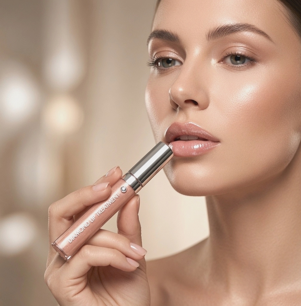 Sally Hansen Diamond Lip Treatment Lip Gloss LipColor Nude Shimmer New